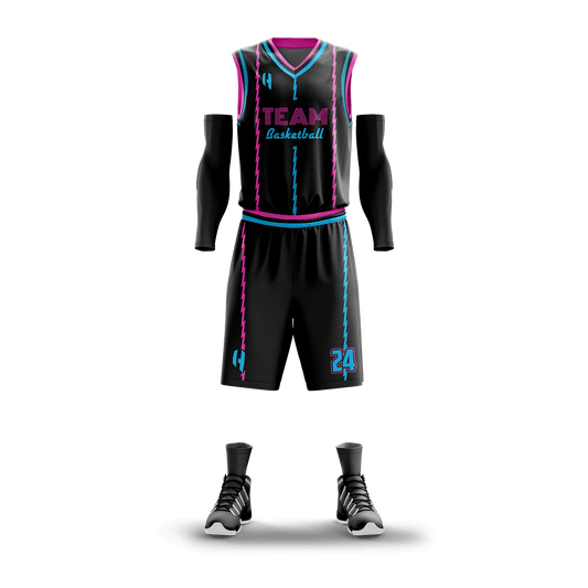 Custom Basketball Jersey and Shorts Set with Personalized Player Name, Number, and Team Name | HX48BS | Customize This!