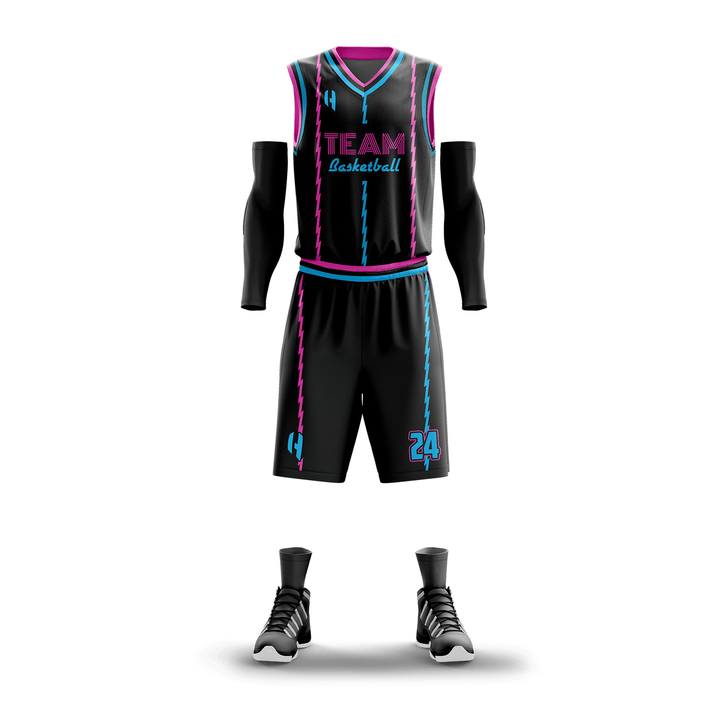 Custom KIDS Basketball Jersey and Shorts Set with Personalized Player Name, Number, and Team Name | HX48BS | Customize This!