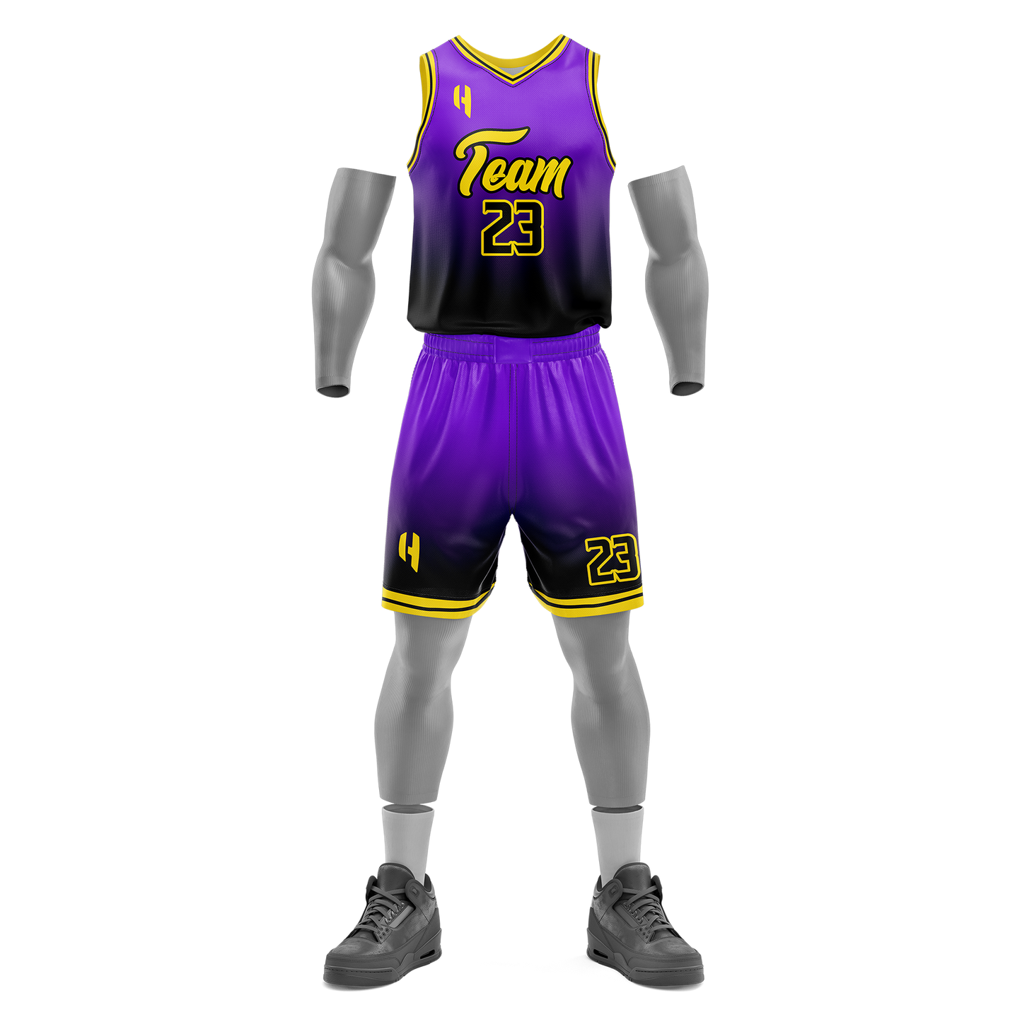 Custom Basketball Jersey and Shorts Set with Personalized Player Name, Number, and Team Name | HX102BS | Customize This!