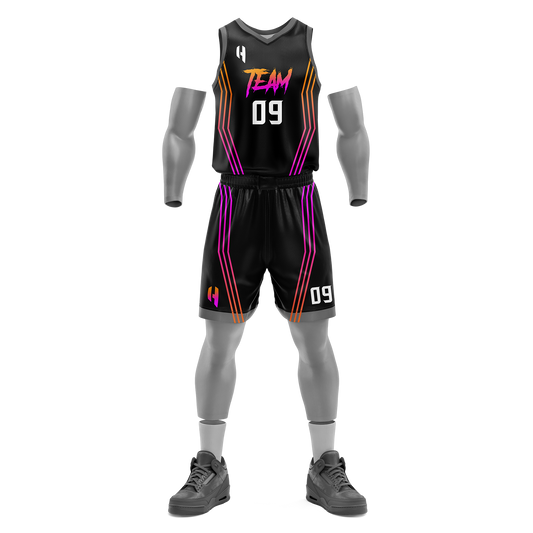 Custom Basketball Jersey and Shorts Set with Personalized Player Name, Number, and Team Name | HX104BS | Customize This!