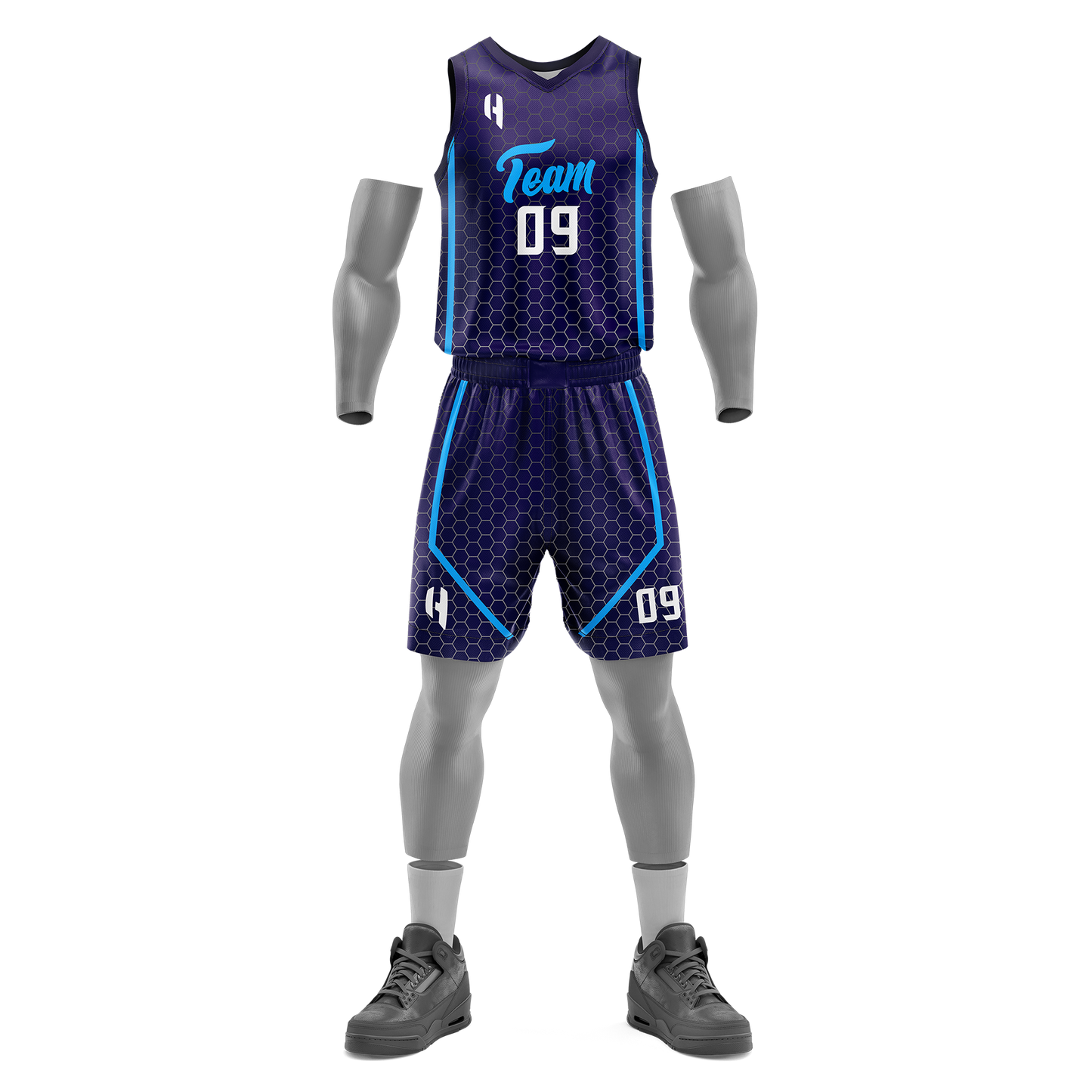 Custom Basketball Jersey and Shorts Set with Personalized Player Name, Number, and Team Name | HX105BS | Customize This!