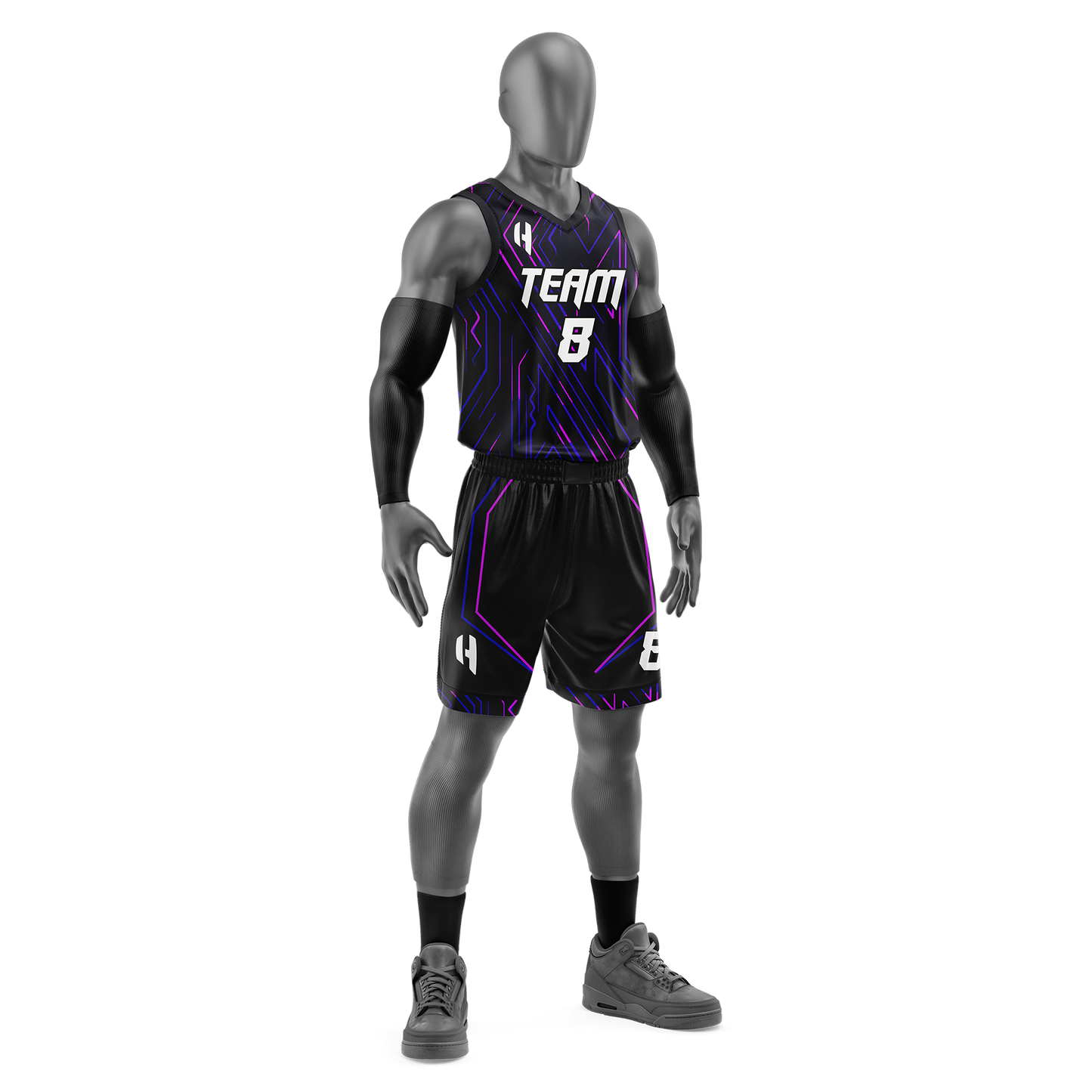 Custom Basketball Jersey and Shorts Set with Personalized Player Name, Number, and Team Name | HX109BS | Customize This!