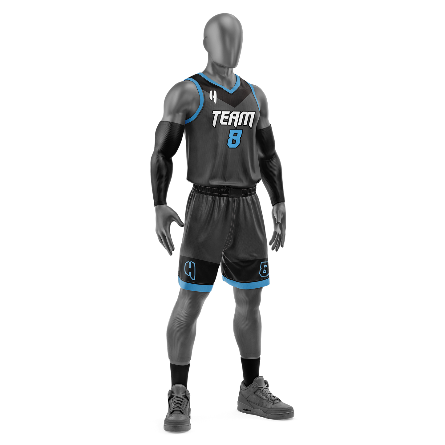 Custom Basketball Jersey and Shorts Set with Personalized Player Name, Number, and Team Name | HX110BS | Customize This!