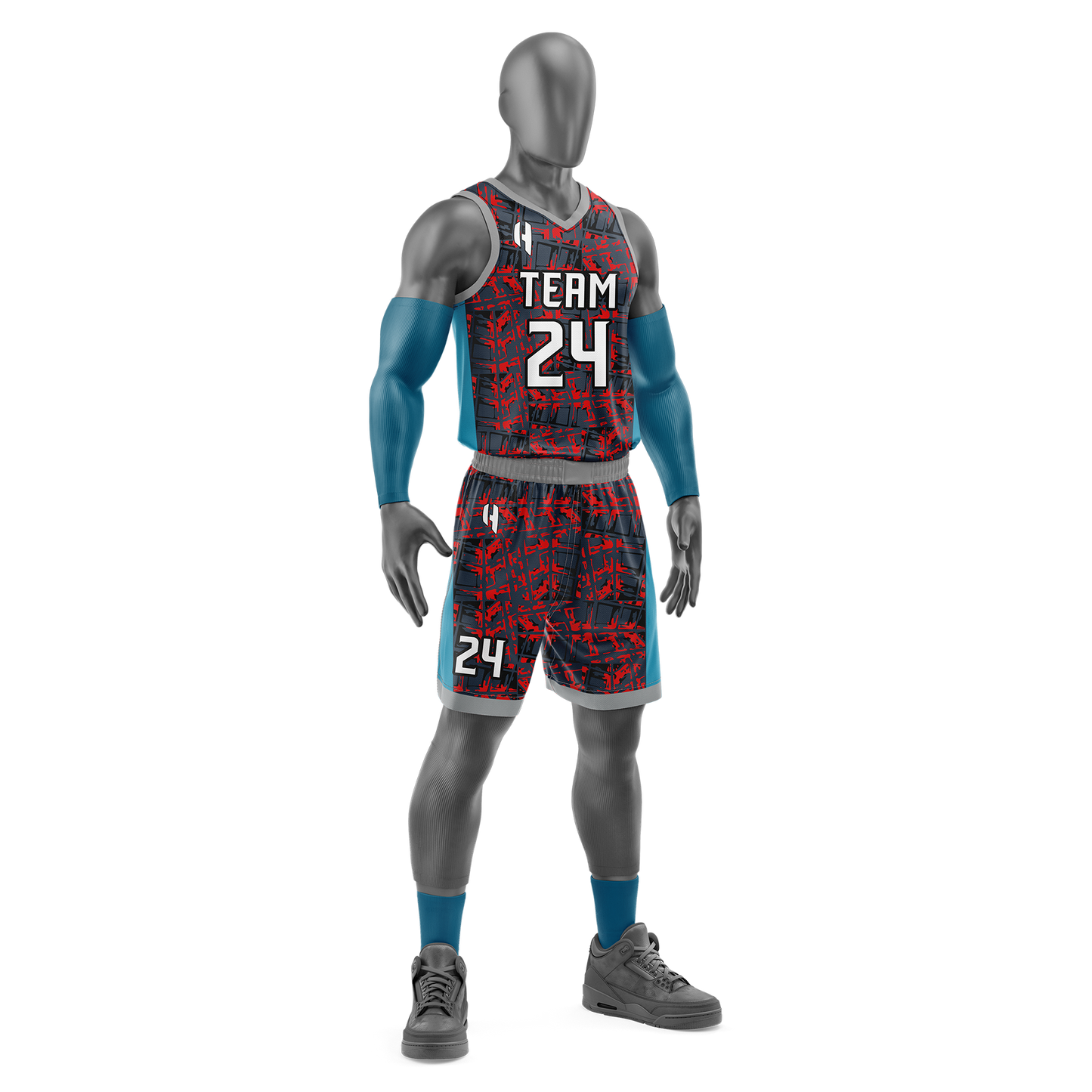 Custom Basketball Jersey and Shorts Set with Personalized Player Name, Number, and Team Name | HX113BS | Customize This!