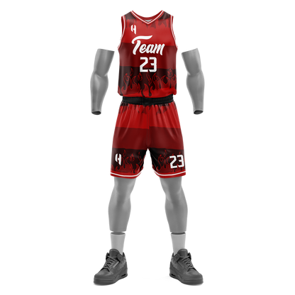 Custom Basketball Jersey and Shorts Set with Personalized Player Name, Number, and Team Name | HX124BS | Customize This!