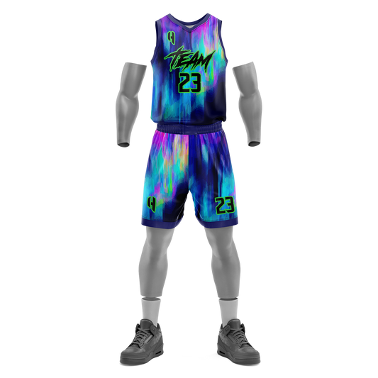 Custom Basketball Jersey and Shorts Set with Personalized Player Name, Number, and Team Name | HX125BS | Customize This!