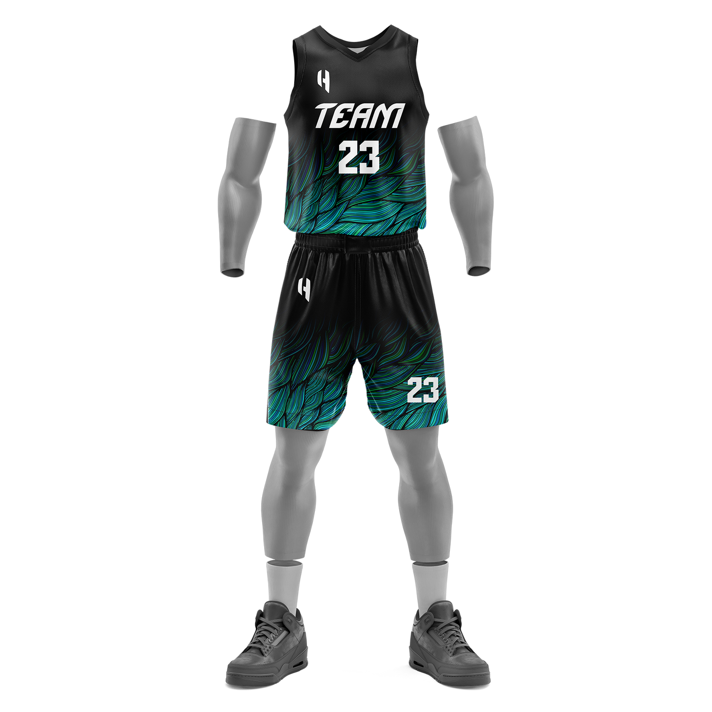 Custom Basketball Jersey and Shorts Set with Personalized Player Name, Number, and Team Name | HX127BS | Customize This!