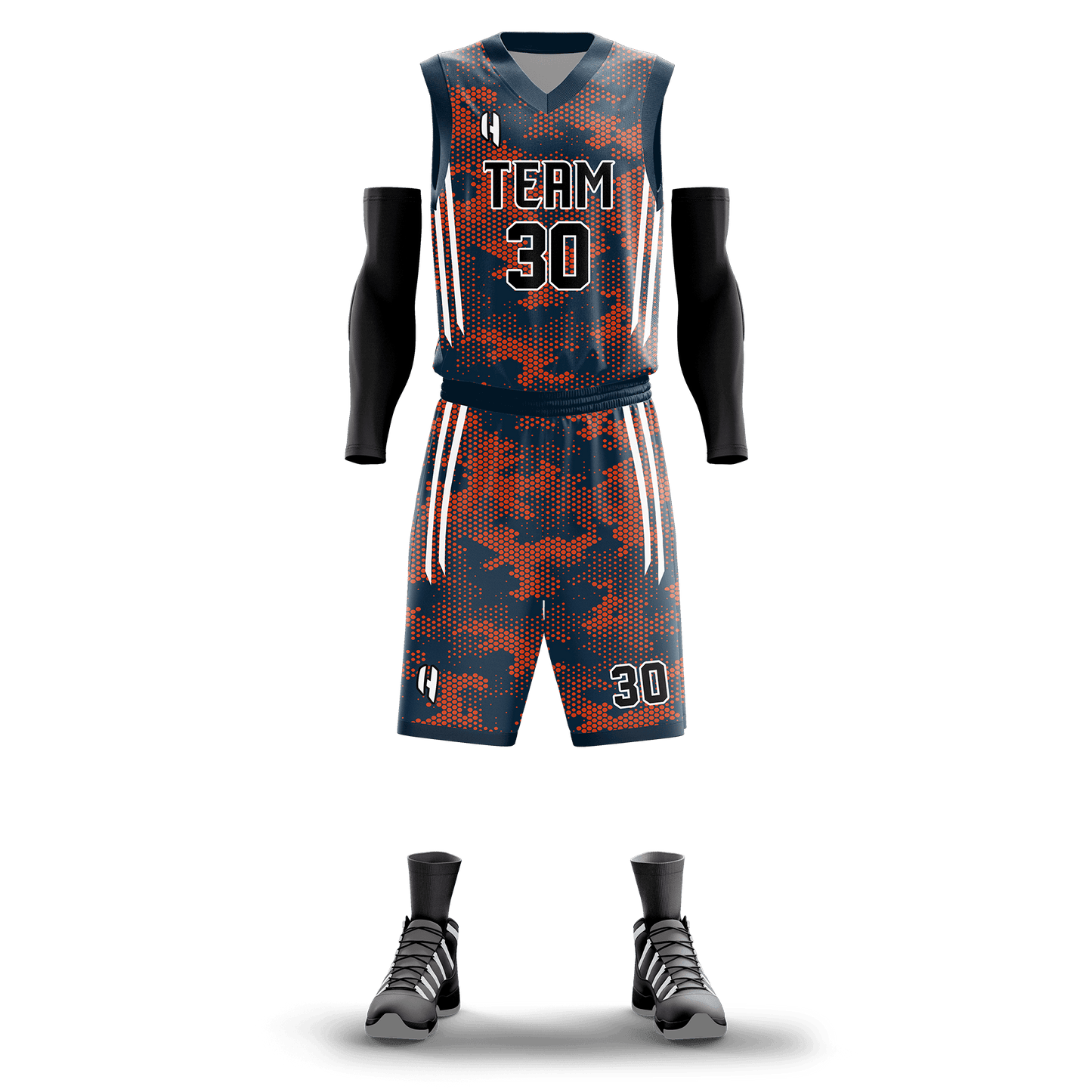 Custom Basketball Jersey and Shorts Set with Personalized Player Name, Number, and Team Name | HX131BS | Customize This!