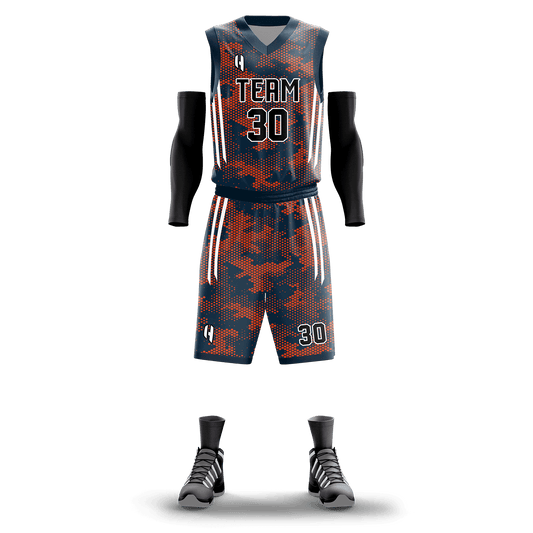 Custom Basketball Jersey and Shorts Set with Personalized Player Name, Number, and Team Name | HX131BS | Customize This!