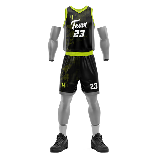 Custom Basketball Jersey and Shorts Set with Personalized Player Name, Number, and Team Name | HX136BS | Customize This!