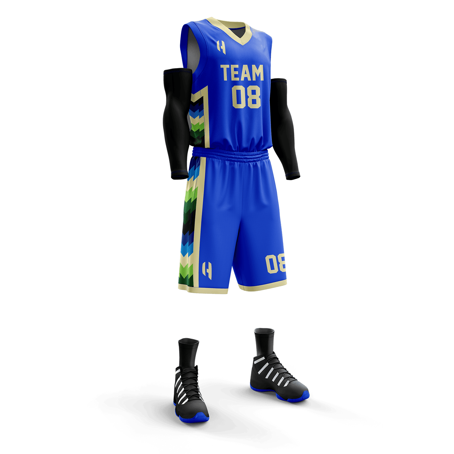 Custom Basketball Jersey and Shorts Set with Personalized Player Name, Number, and Team Name | HX142BS | Customize This!