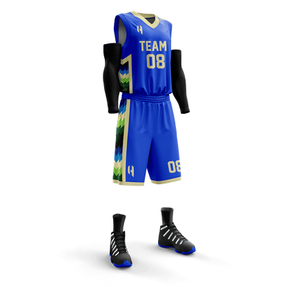 Custom Basketball Jersey and Shorts Set with Personalized Player Name, Number, and Team Name | HX142BS | Customize This!