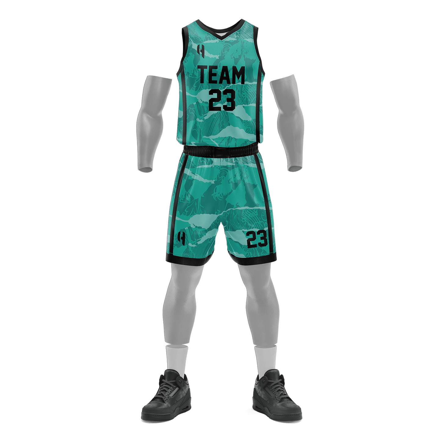 Custom Basketball Jersey and Shorts Set with Personalized Player Name, Number, and Team Name | HX146BS | Customize This!