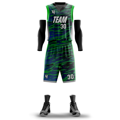 Custom Basketball Jersey and Shorts Set with Personalized Player Name, Number, and Team Name| | HX15BS | Customize This!