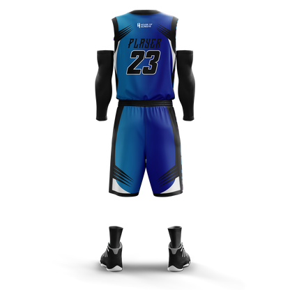 Custom Basketball Jersey and Shorts Set with Personalized Player Name, Number, and Team Name | HX25BS | Customize This!