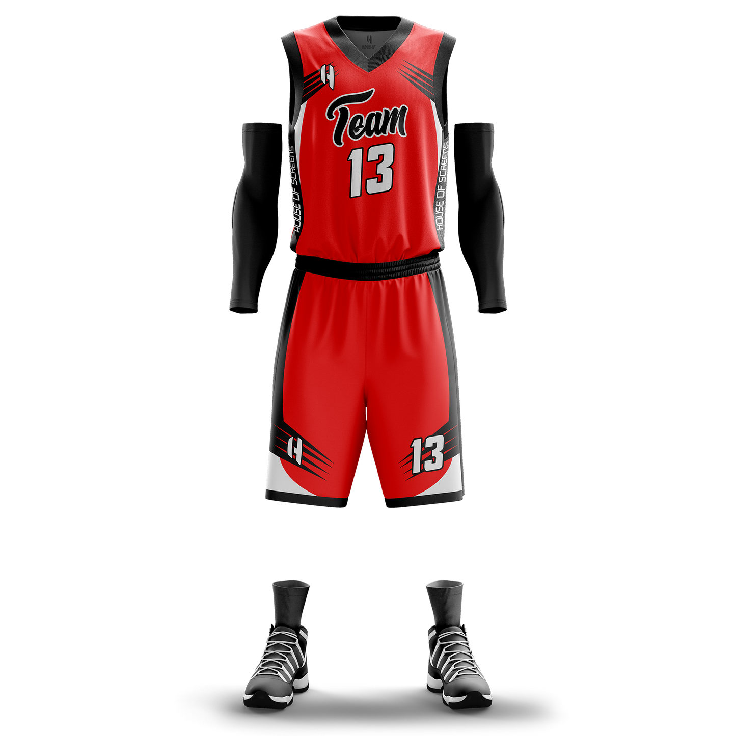 Custom Basketball Jersey and Shorts Set with Personalized Player Name, Number, and Team Name | HX26BS | Customize This!