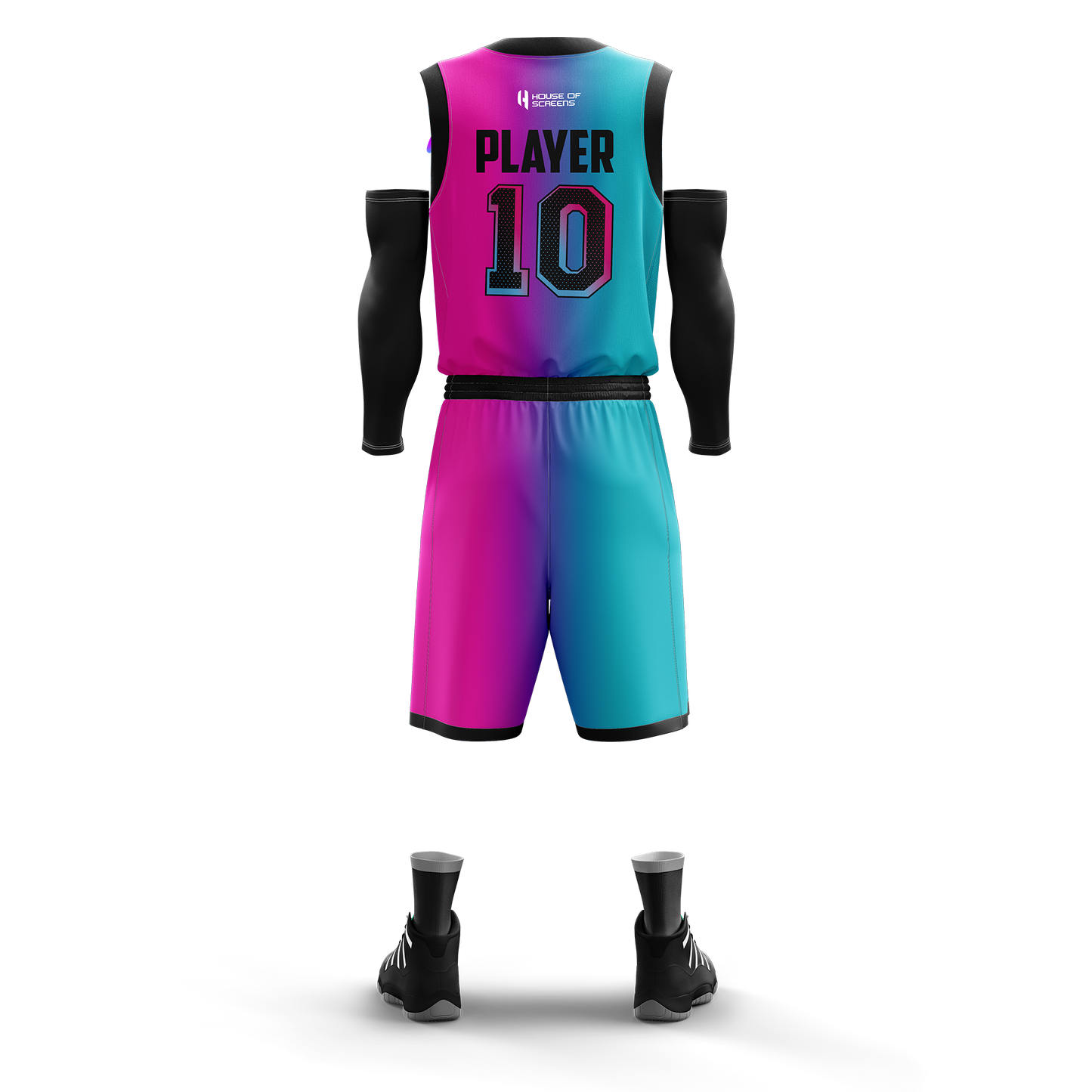 Custom Basketball Jersey and Shorts Set with Personalized Player Name, Number, and Team Name | HX30BS | Customize This!