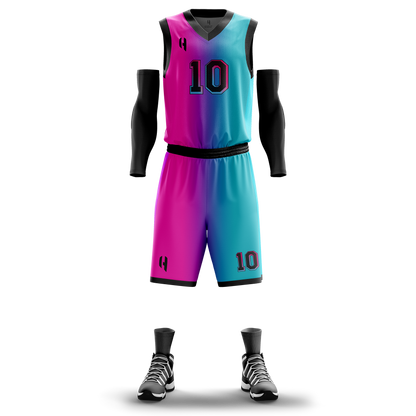 Custom Basketball Jersey and Shorts Set with Personalized Player Name, Number, and Team Name | HX30BS | Customize This!