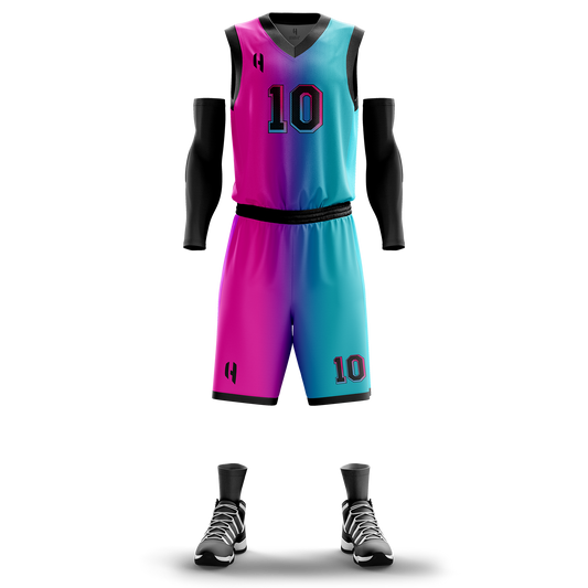 Custom Basketball Jersey and Shorts Set with Personalized Player Name, Number, and Team Name | HX30BS | Customize This!