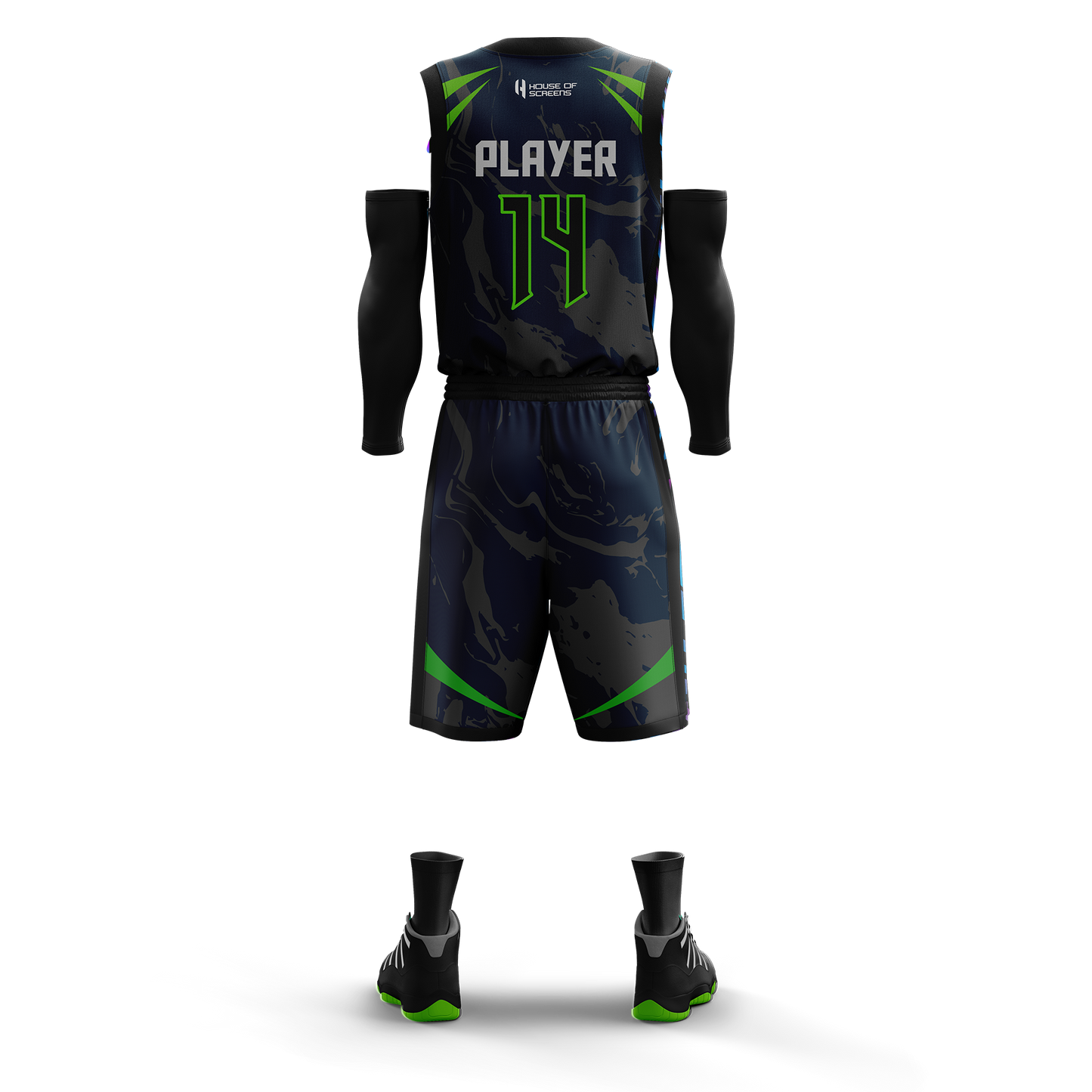 Custom Basketball Jersey and Shorts Set with Personalized Player Name, Number, and Team Name | HX32BS | Customize This!