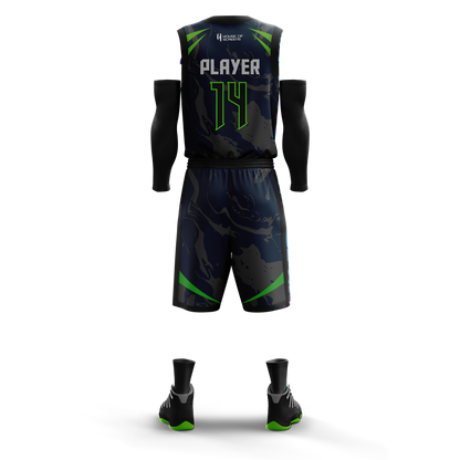 Custom Basketball Jersey and Shorts Set with Personalized Player Name, Number, and Team Name | HX32BS | Customize This!