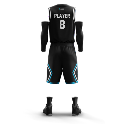 Custom Basketball Jersey and Shorts Set with Personalized Player Name, Number, and Team Name | HX37BS | Customize This!