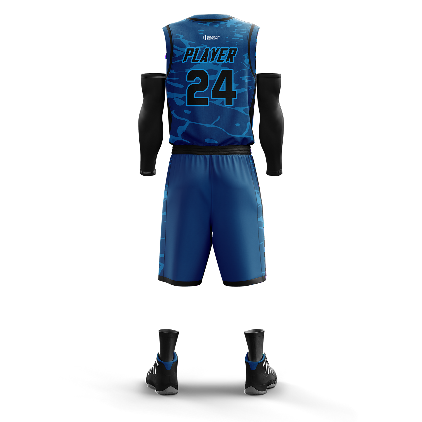 Custom Basketball Jersey and Shorts Set with Personalized Player Name, Number, and Team Name | HX43BS | Customize This!