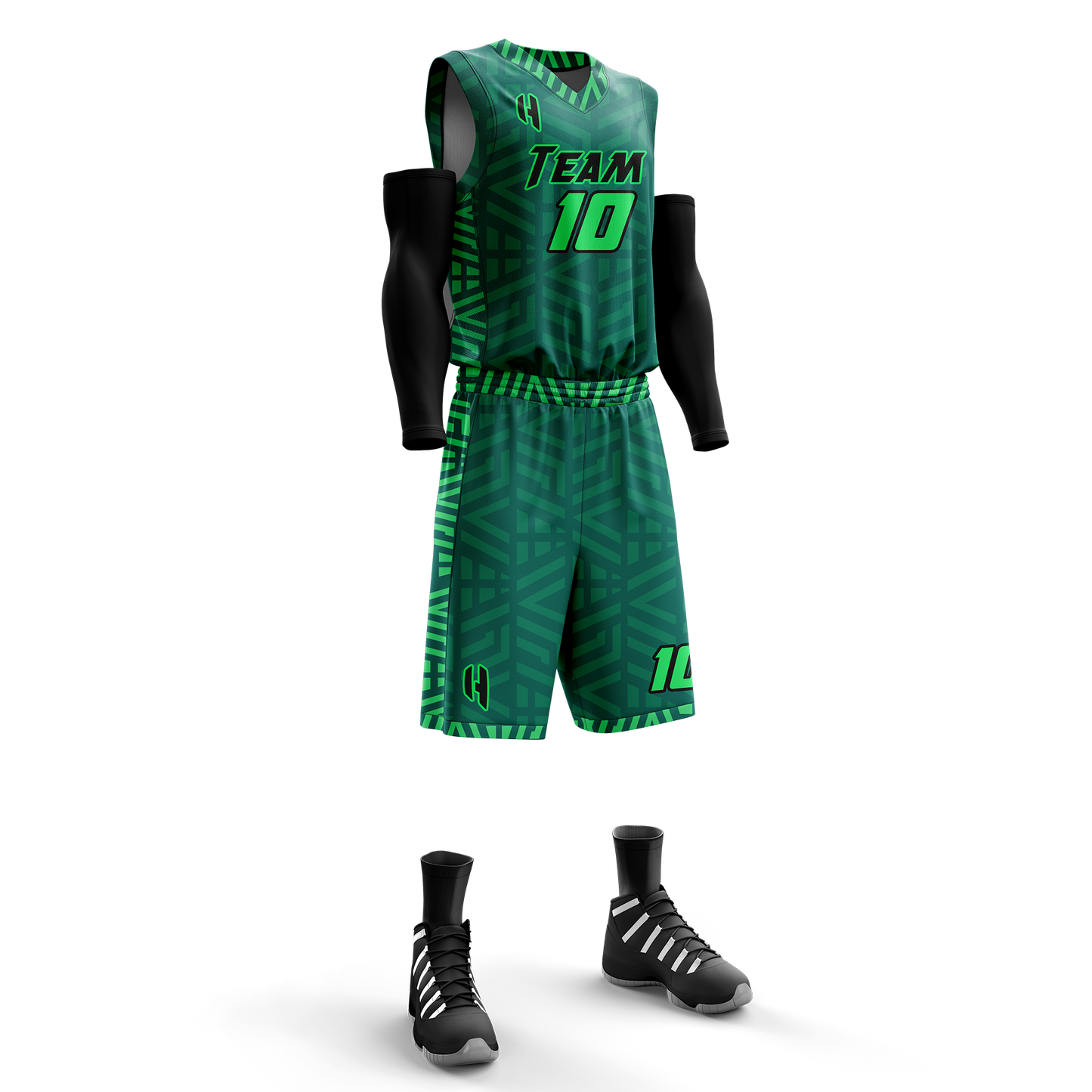 Custom Basketball Jersey and Shorts Set with Personalized Player Name, Number, and Team Name | HX49BS | Customize This!