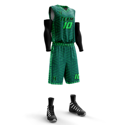 Custom Basketball Jersey and Shorts Set with Personalized Player Name, Number, and Team Name | HX49BS | Customize This!