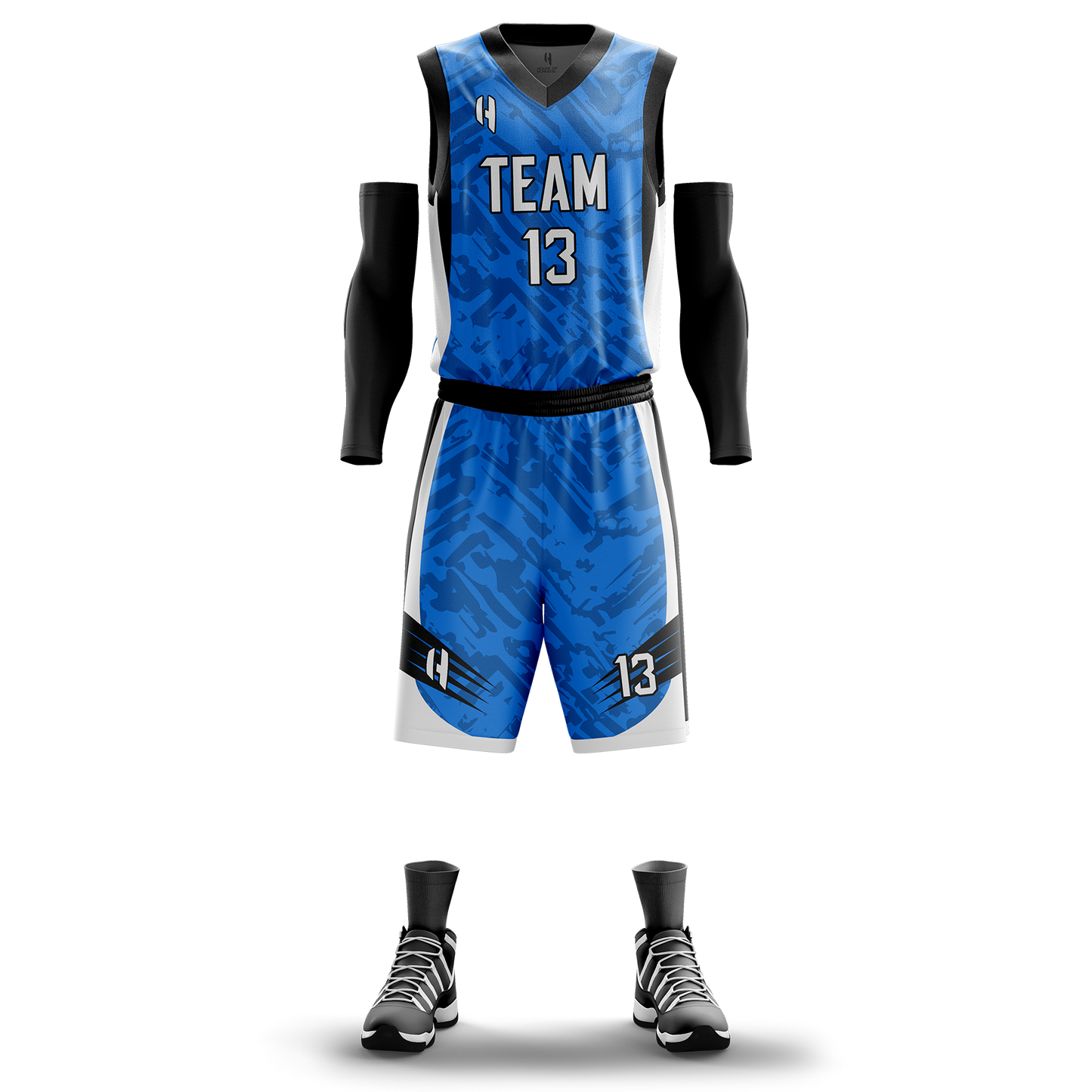 Custom Basketball Jersey and Shorts Set with Personalized Player Name, Number, and Team Name | HX67BS | Customize This!