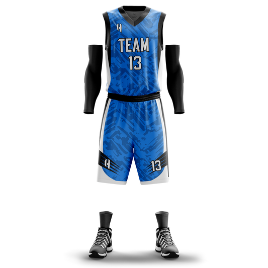 Custom Basketball Jersey and Shorts Set with Personalized Player Name, Number, and Team Name | HX67BS | Customize This!