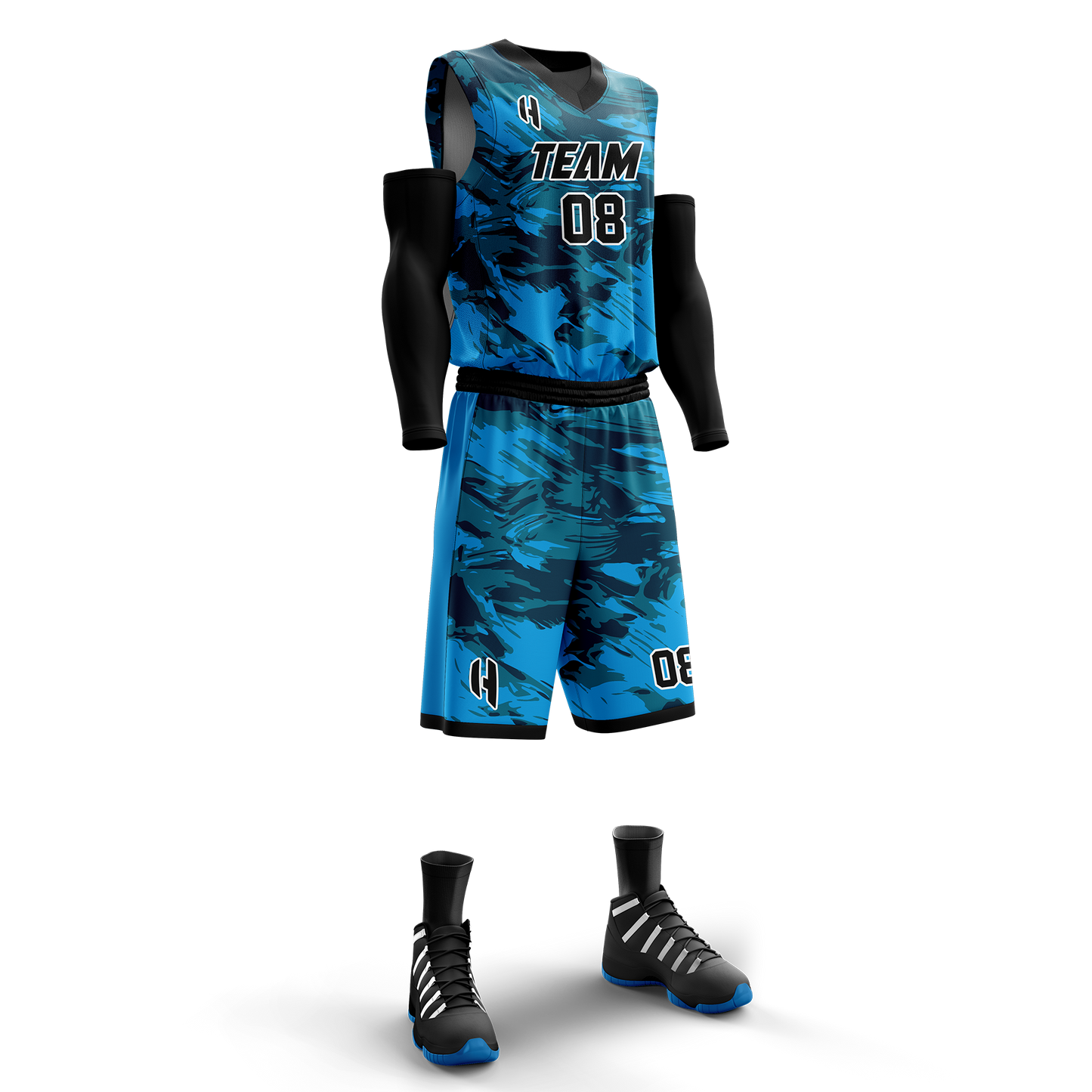 Custom Basketball Jersey and Shorts Set with Personalized Player Name, Number, and Team Name| HX76BS | Customize This!