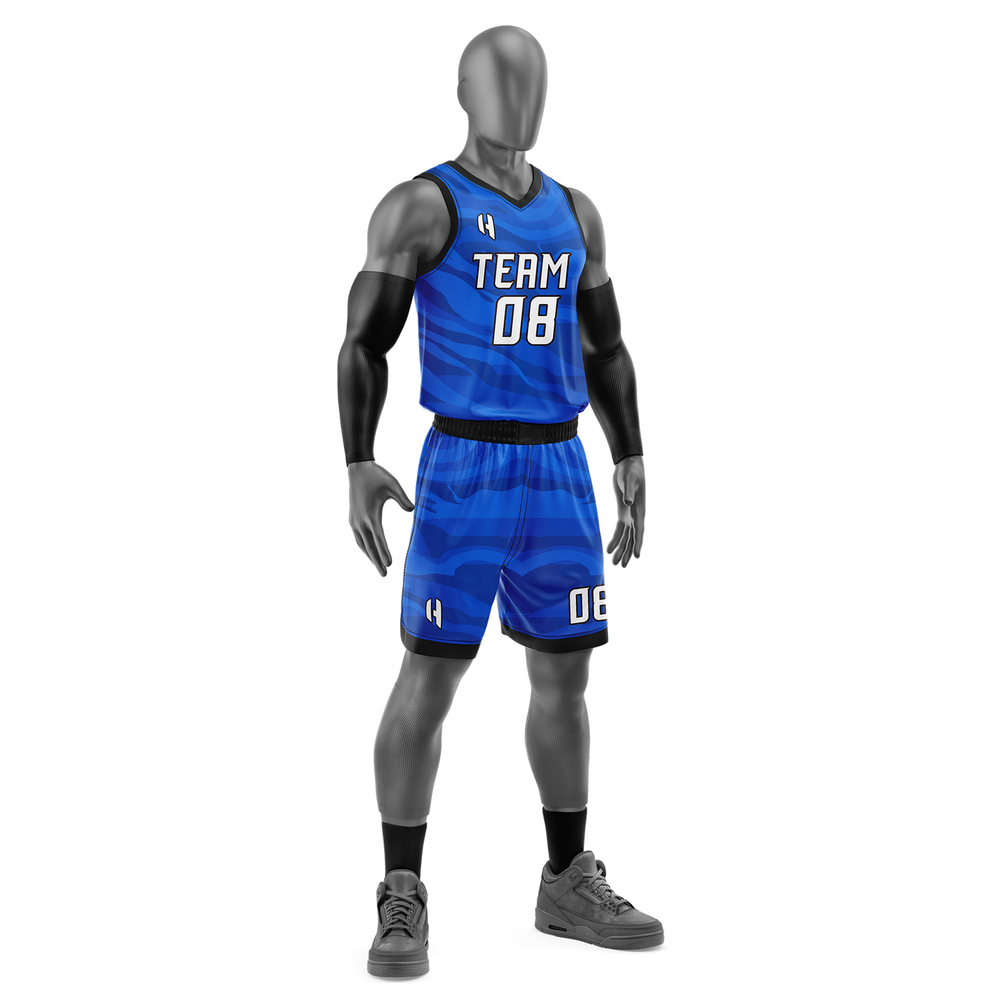 Custom Basketball Jersey and Shorts Set with Personalized Player Name, Number, and Team Name | HX85BS | Customize This!