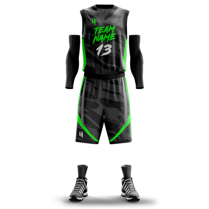 Custom Basketball Jersey and Shorts Set with Personalized Player Name, Number, and Team Name | HX89BS | Customize This!